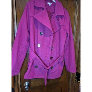Bongo Y2K Purple Wool Blend Peacoat Women’s Size XL